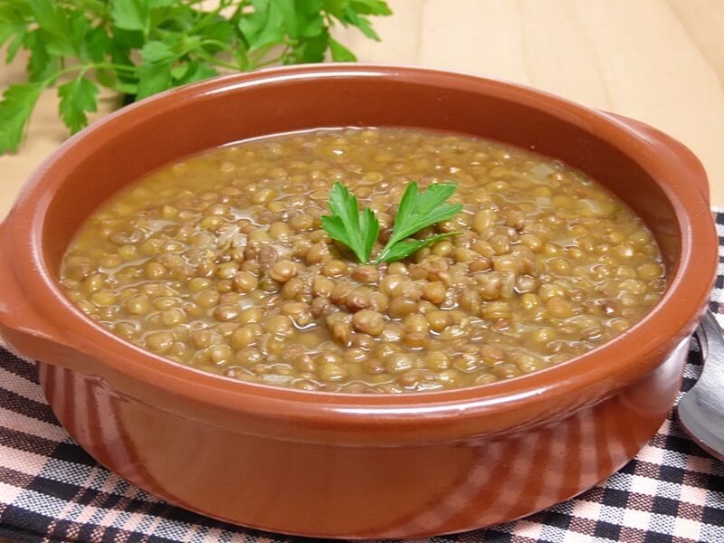 Lentejas cocinadas congeladas 16 oz