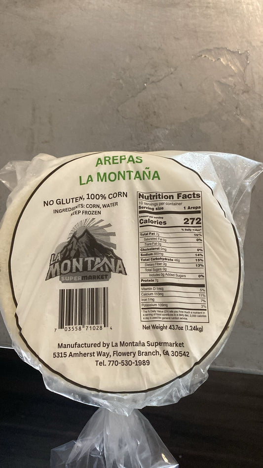 Arepa blanca grande LA MONTAÑA